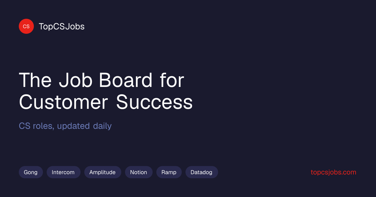 Best Customer Success Companies Hiring in 2026 | TopCSJobs